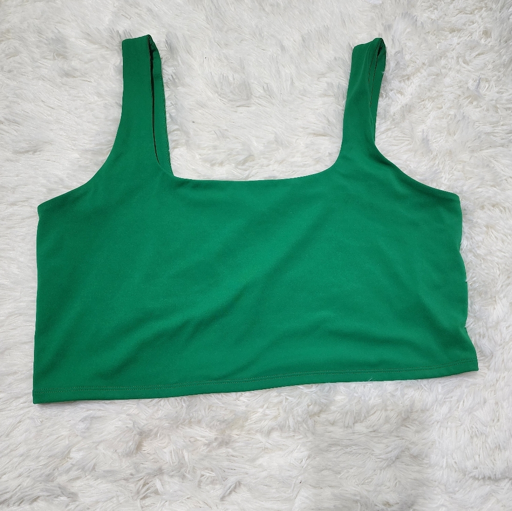 Green Sleeveless Women's Top